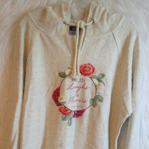 MV Sport Bonfire Baja Size M Oatmeal Hooded Huntington Beach Earth Laughs Sweat